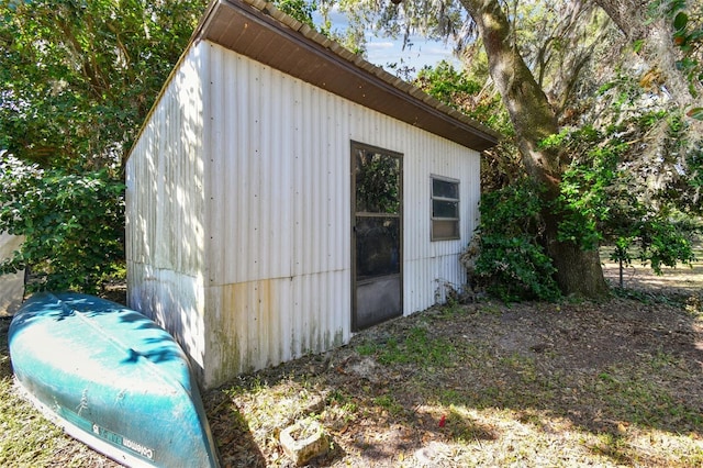 view of outdoor structure