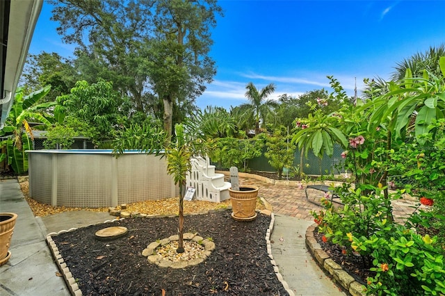 view of yard with a patio