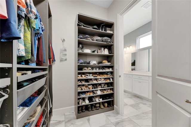 view of spacious closet