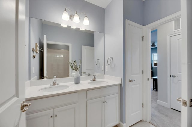 bathroom featuring vanity