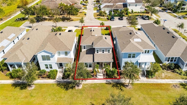 bird's eye view featuring a residential view