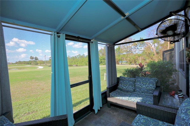 1901 Oyster Catcher Ln Unit 814, Clearwater, FL 33762 - sunroom with view of golf course