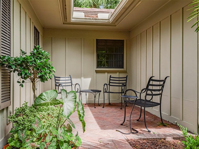 balcony featuring a patio