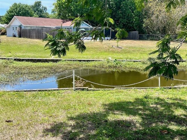 view of water feature