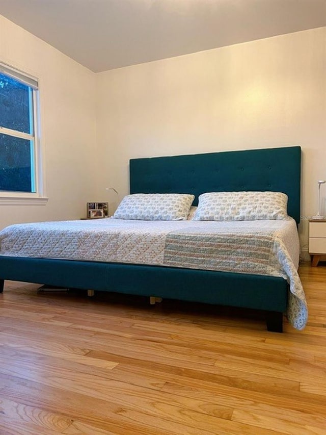 bedroom featuring light hardwood / wood-style floors