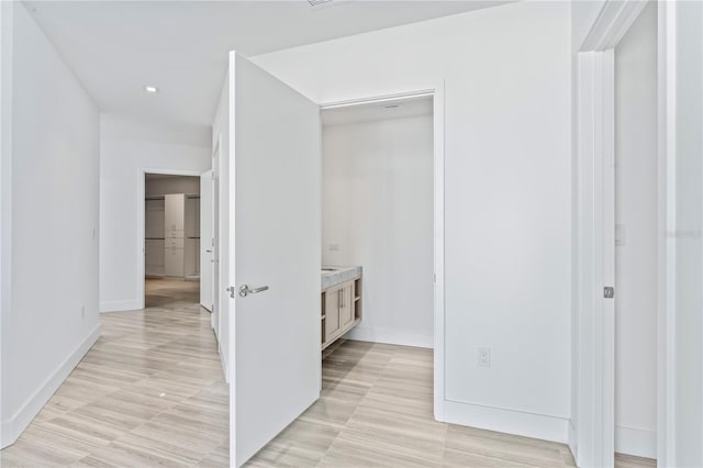 2912 W Santiago St Unit 1901, Tampa, FL 33629 - hall with baseboards and recessed lighting