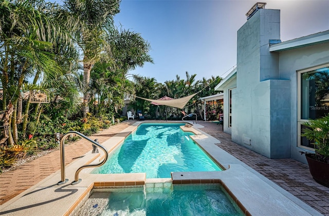 view of pool with a patio