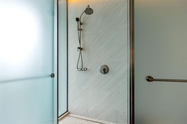 bathroom with an enclosed shower