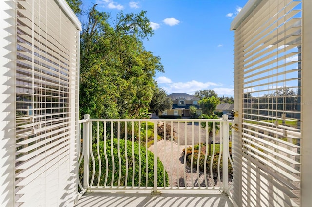 view of balcony