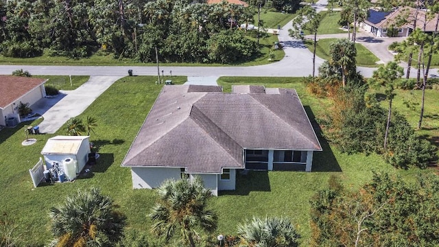 birds eye view of property