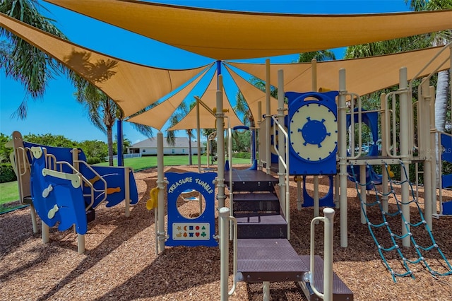 view of jungle gym