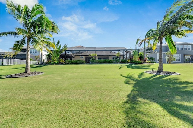 view of home's community featuring a yard