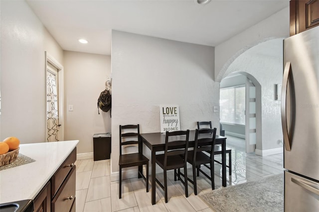 view of dining room