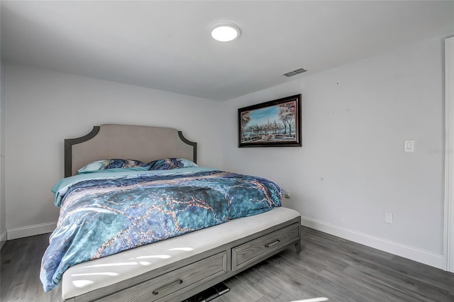 bedroom featuring light wood-type flooring