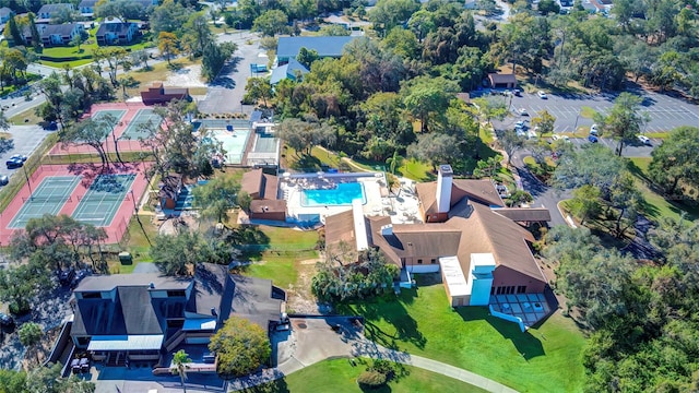 birds eye view of property