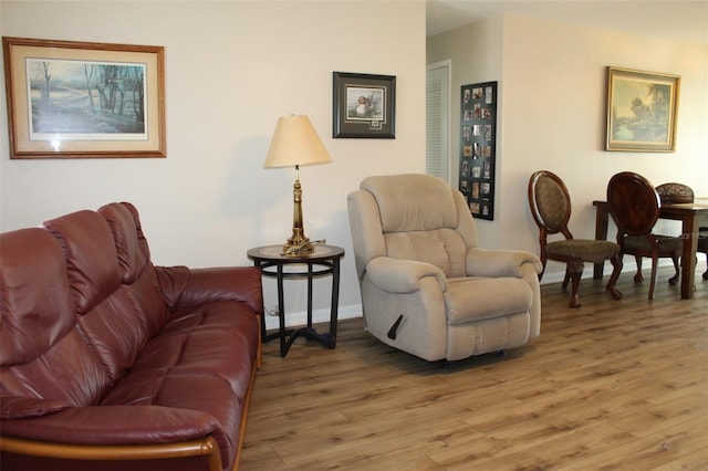 4460 95th Ave N Unit 1, Pinellas Park, FL 33782 - living room with light wood-type flooring and baseboards