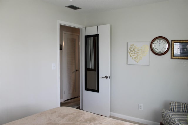 unfurnished bedroom featuring carpet