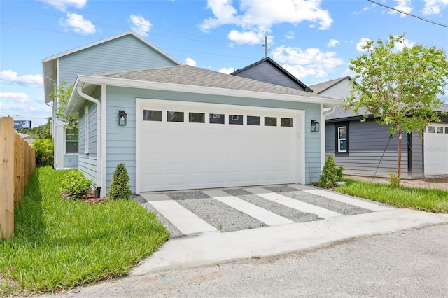 ranch-style home with a garage