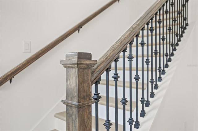 view of stairs