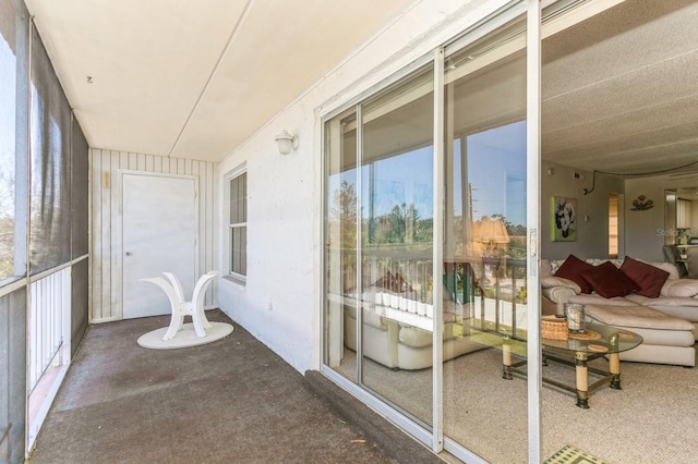 view of sunroom / solarium