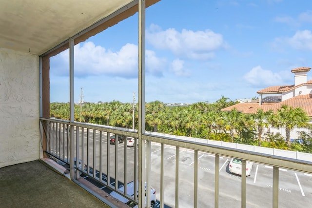 view of balcony