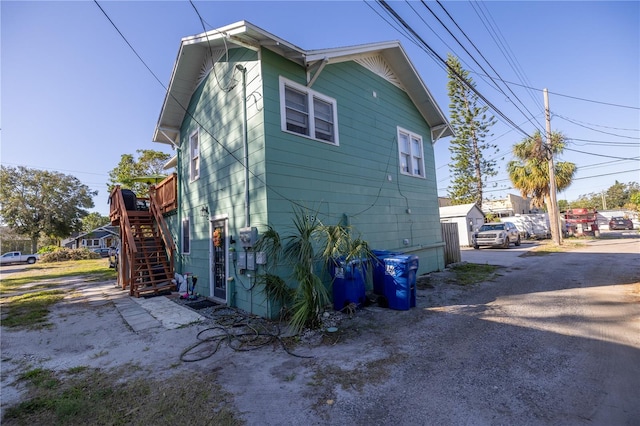 view of side of property