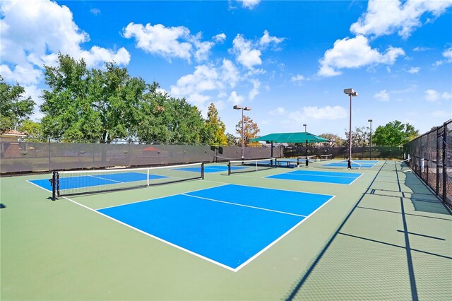 view of tennis court