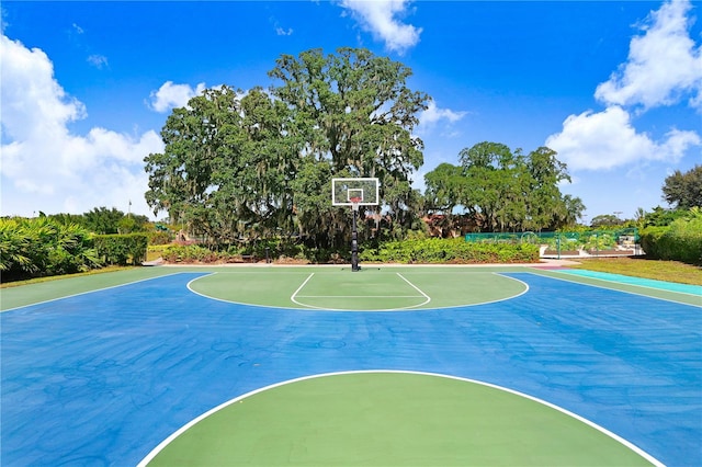 view of sport court