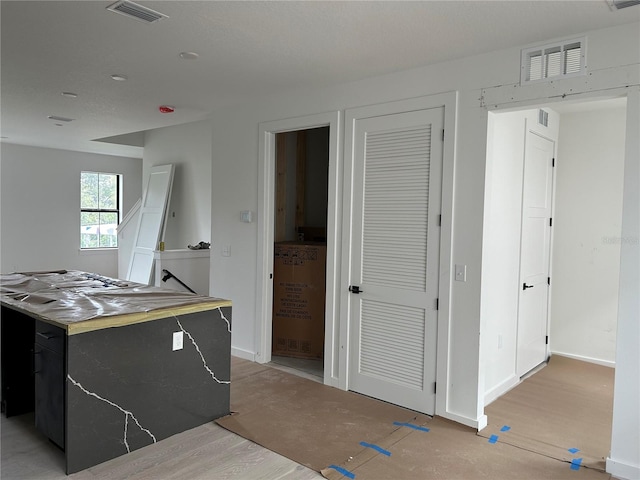 kitchen featuring hardwood / wood-style floors