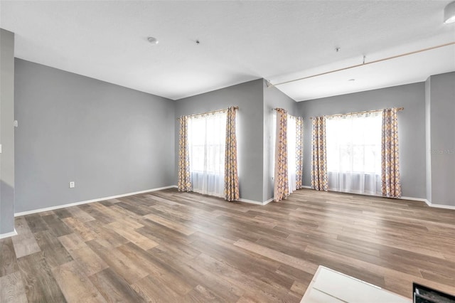 empty room featuring hardwood / wood-style floors and a healthy amount of sunlight