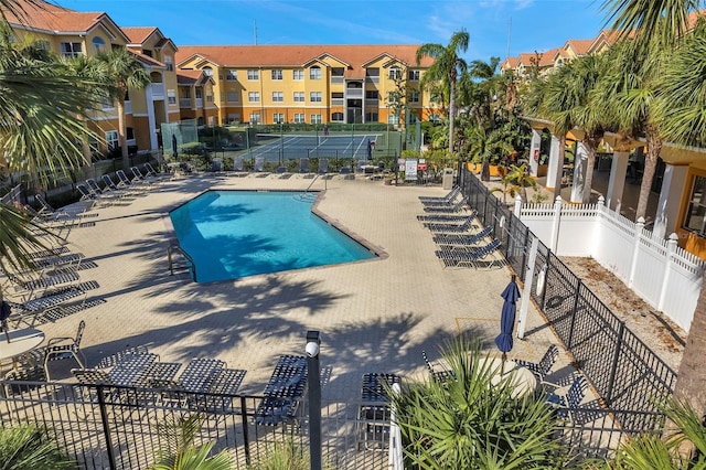 view of pool with a patio