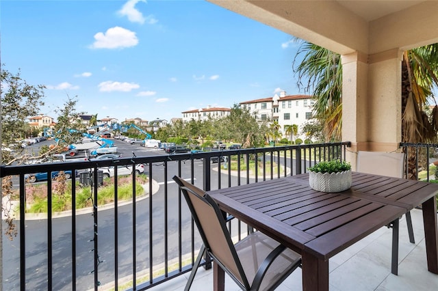 view of balcony