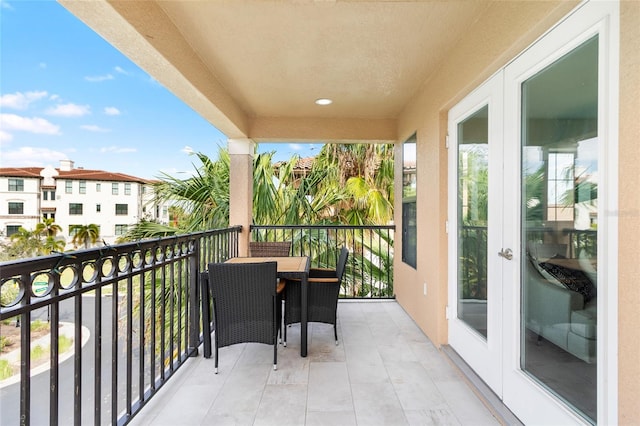 view of balcony