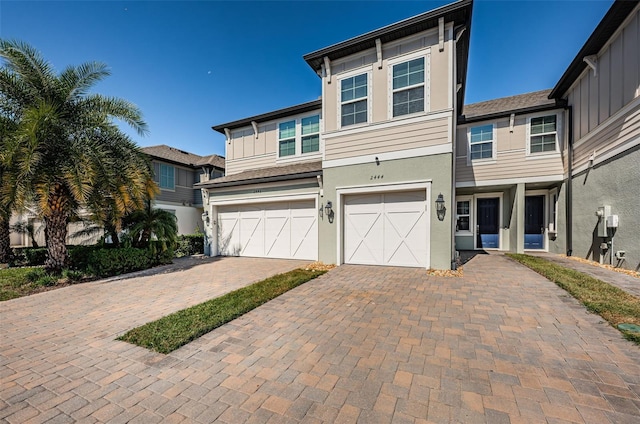 view of front of home featuring a garage