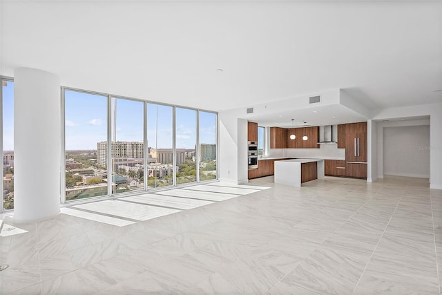 view of unfurnished living room