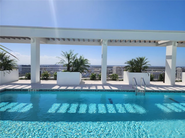 view of pool with a patio area