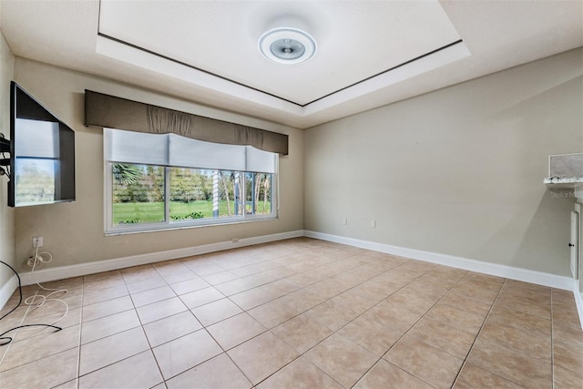 view of tiled spare room