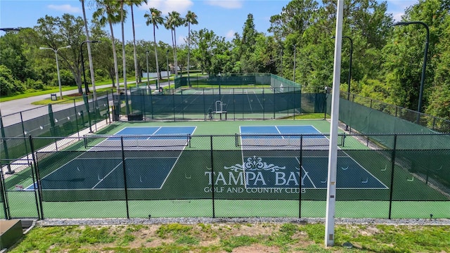 view of tennis court