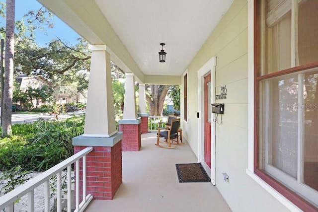 view of patio / terrace featuring a porch