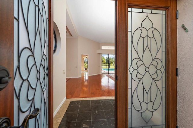 entrance foyer featuring hardwood / wood-style flooring