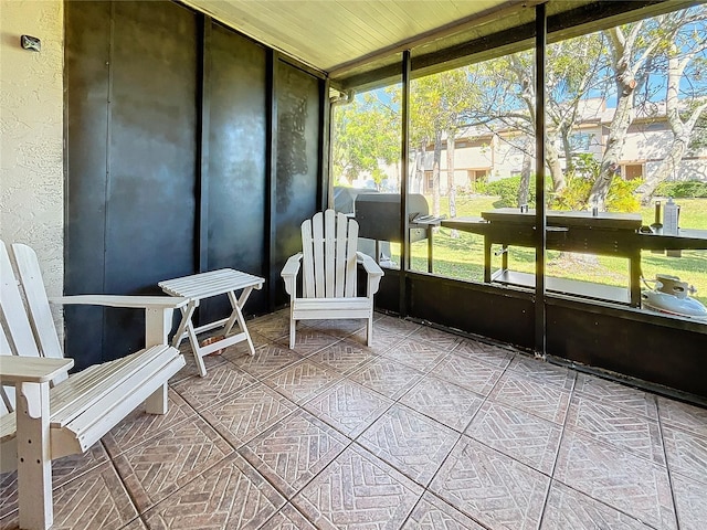 view of sunroom