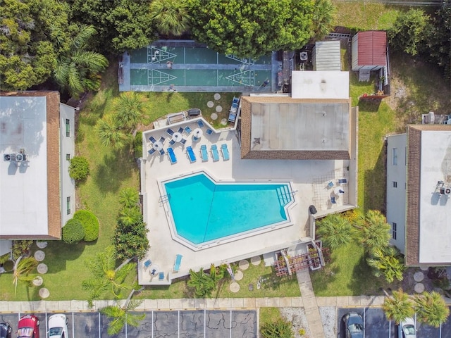 birds eye view of property