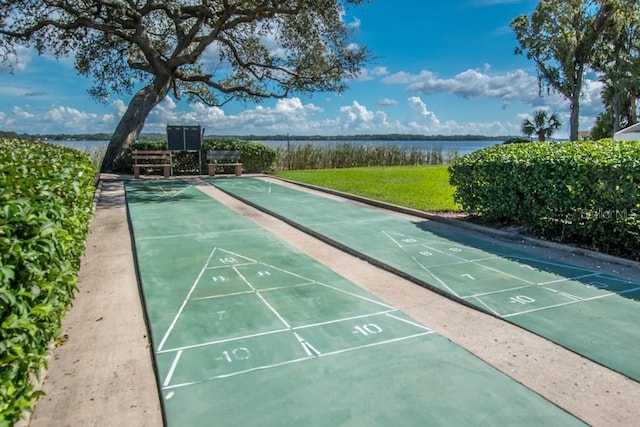 90 S Highland Ave Unit 1115, Tarpon Springs, FL 34689 - view of property's community featuring shuffleboard and a water view