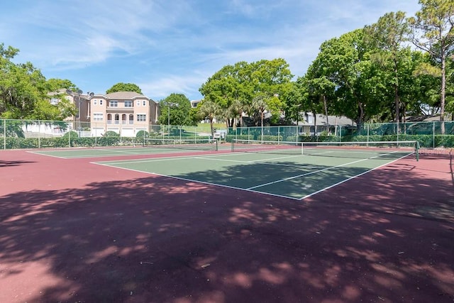 view of sport court