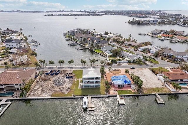 339 55th Ave, St Pete Beach, FL 33706 - aerial view of residential area featuring a large body of water