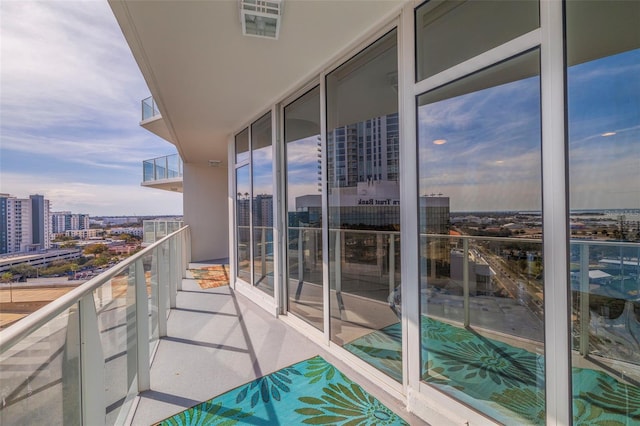 view of balcony