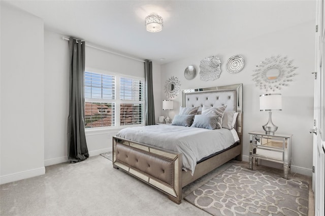 bedroom with carpet flooring