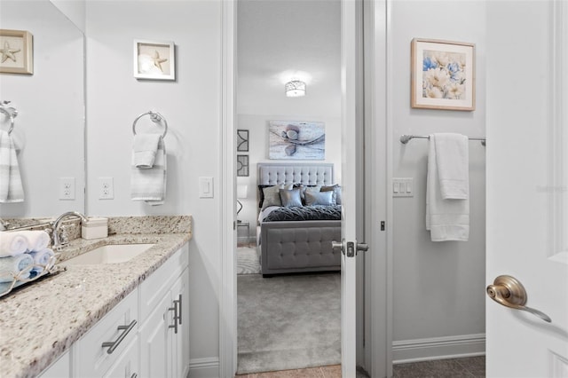 bathroom with vanity