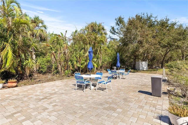 view of patio / terrace featuring outdoor dining area