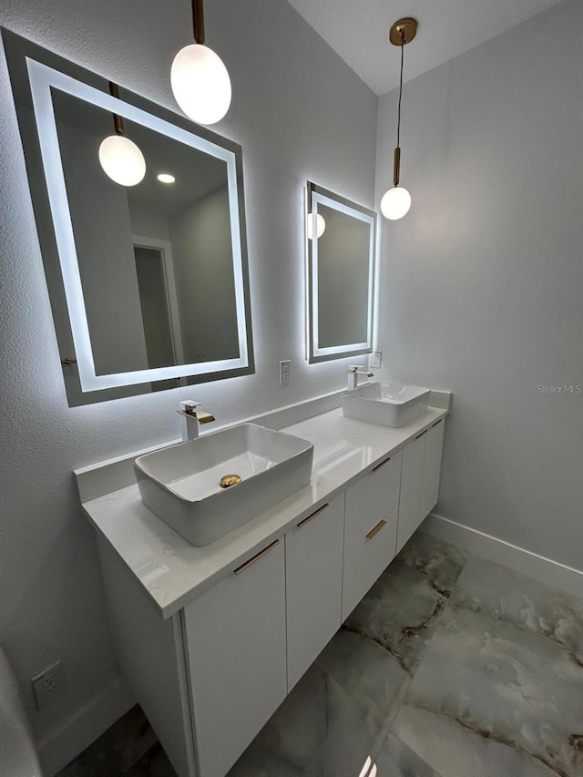 bathroom featuring vanity